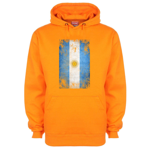 Argentina Distressed Flag Printed Hoodie - Mr Wings Emporium 