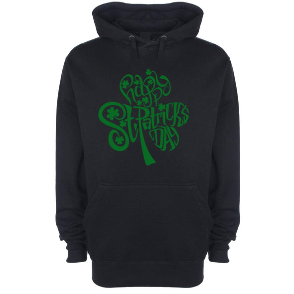 Happy St Patrick's Day Shamrock St Patrick's Printed Hoodie - Mr Wings Emporium 