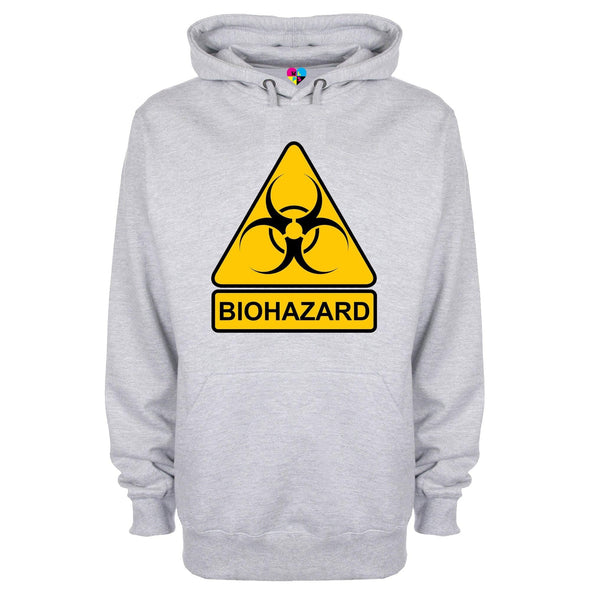 Biohazard Warning Sign Printed Hoodie - Mr Wings Emporium 