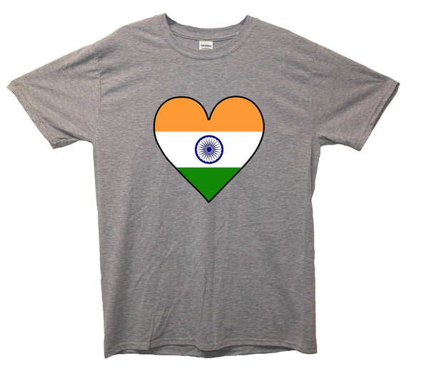 India Flag Heart Printed T-Shirt - Mr Wings Emporium 