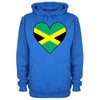 Jamaica Flag Heart Printed Hoodie - Mr Wings Emporium 