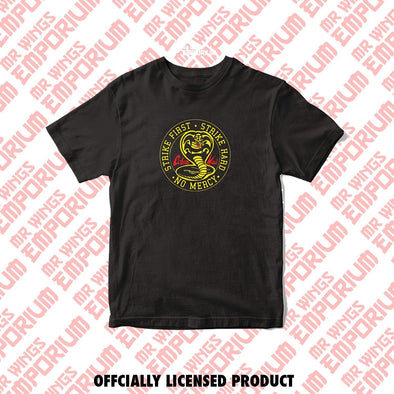 Black Cobra Kai Logo T-Shirt - Mr Wings Emporium 