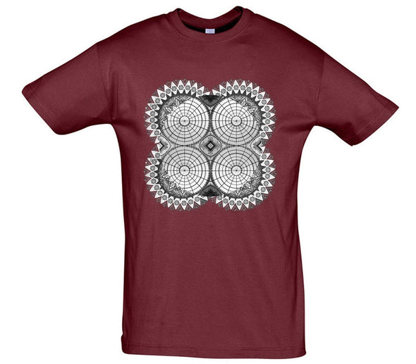 Spiral Optical Illusion Printed T-Shirt - Mr Wings Emporium 