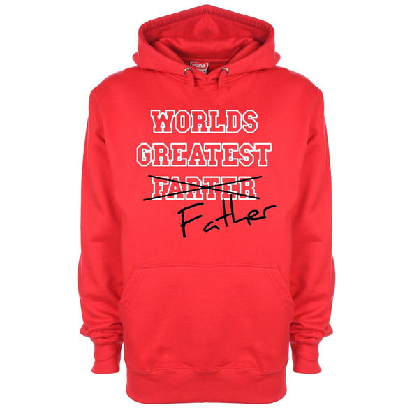 World's Greatest Farter/Father Printed Hoodie - Mr Wings Emporium 